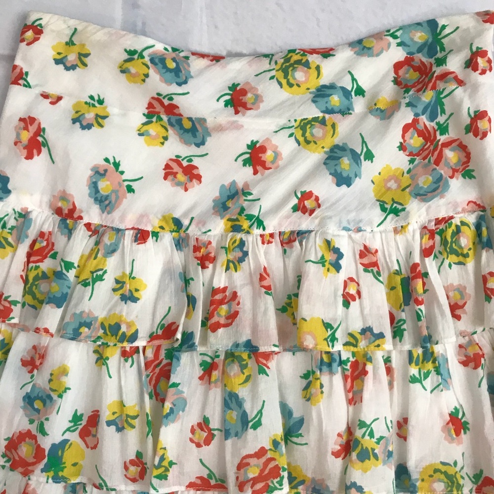 Odille Floral Tiered Maxi Skirt